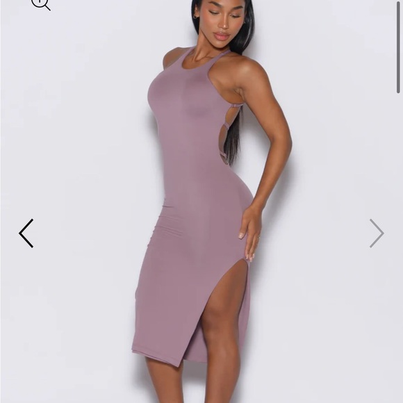 NEW Bombshell Sportswear Bombshell Light Mauve Purple Bunny Dress small - Picture 1 of 7